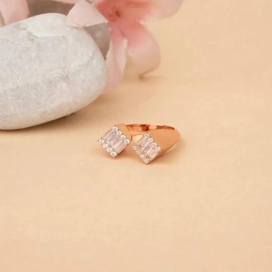 Bezel contemporary ring - Silvinity