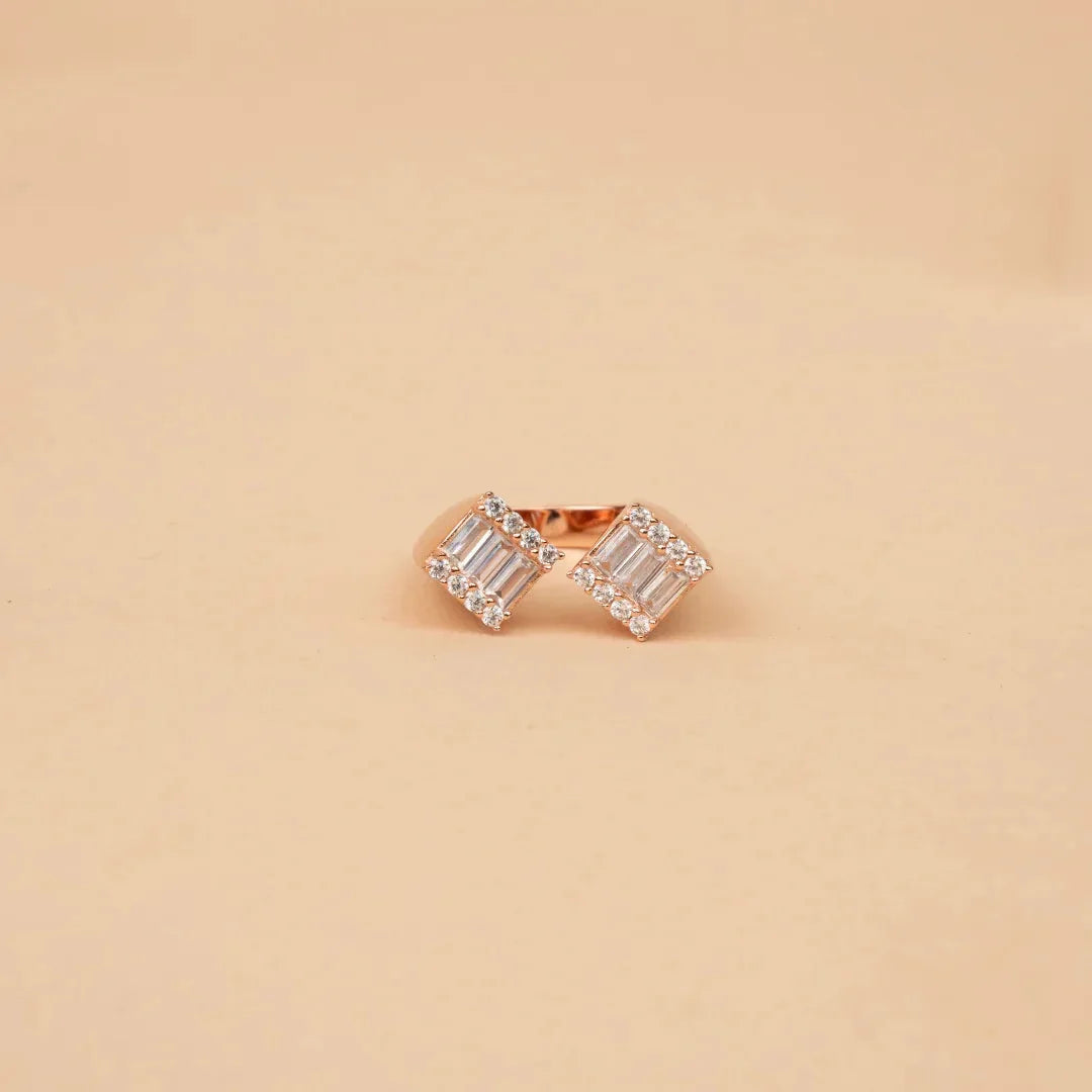 Bezel contemporary ring - Silvinity