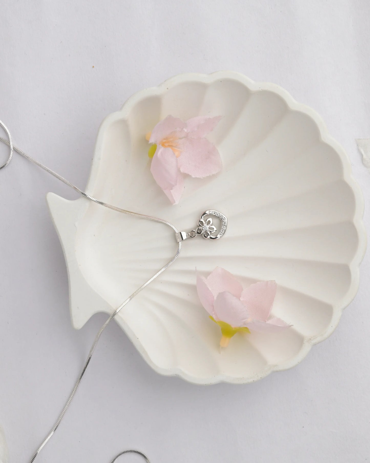 Blooming Heart Pendant - Chain Pendant