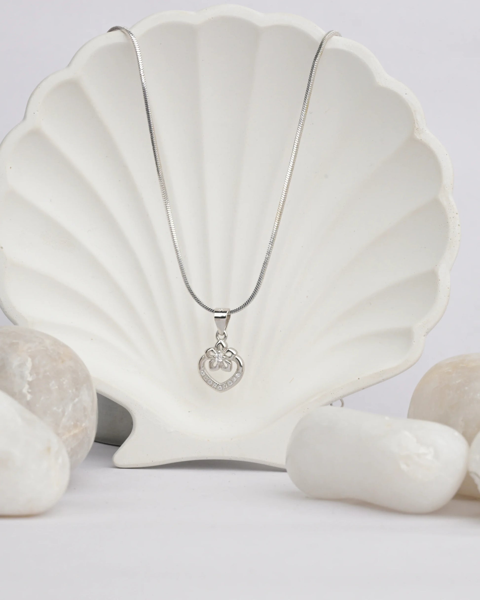 Blooming Heart Pendant - Chain Pendant