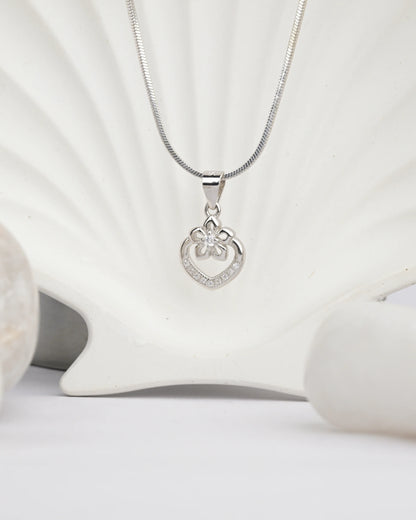 Blooming Heart Pendant - Chain Pendant