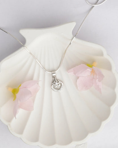 Blooming Heart Pendant - Chain Pendant