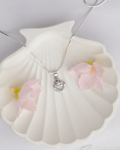 Blooming Heart Pendant - Chain Pendant
