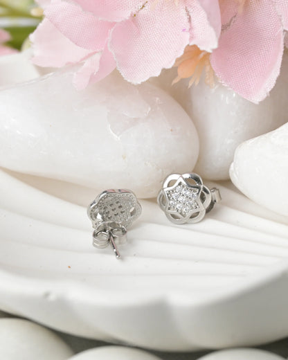 Blossom Sparkle Stud Earrings - earring