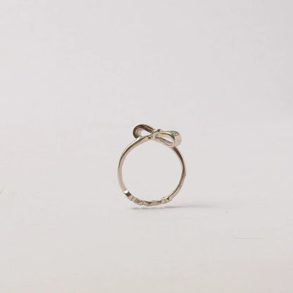 Blue Stone Knot Silver Ring - 13 - rings