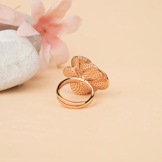 Blush blossom ring - ADJUSTABLE - rings