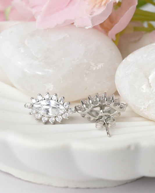 Celestial Marquise Stud Earrings - earring