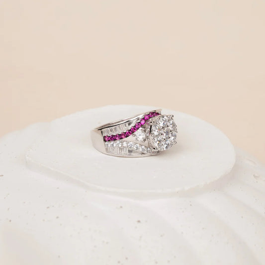 Dew studded ring - 10 - rings