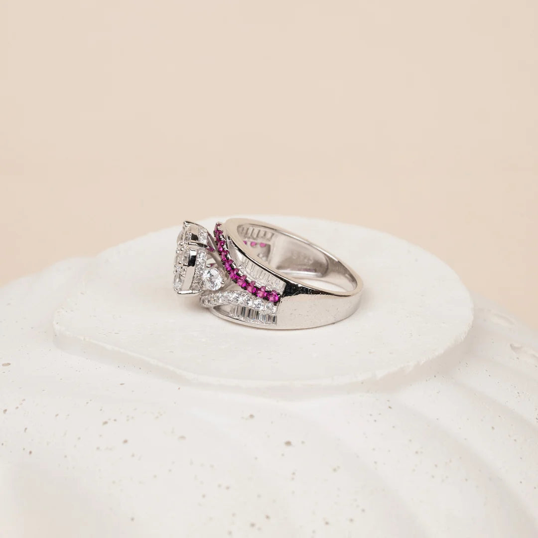 Dew studded ring - 10 - rings
