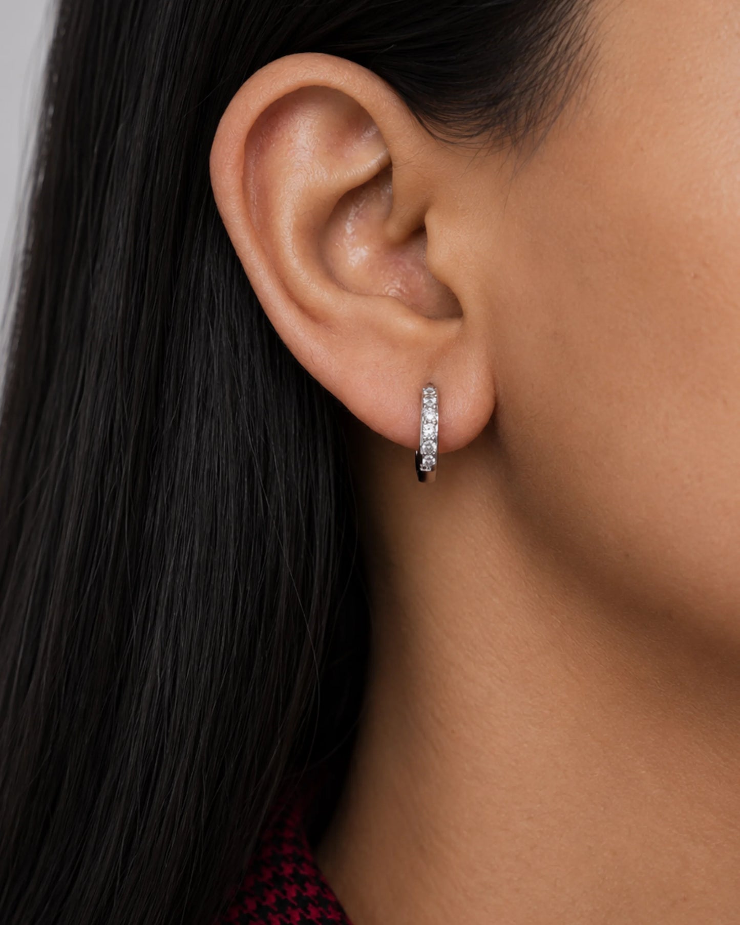 Diamond Dust Bold Silver Earrings - earring