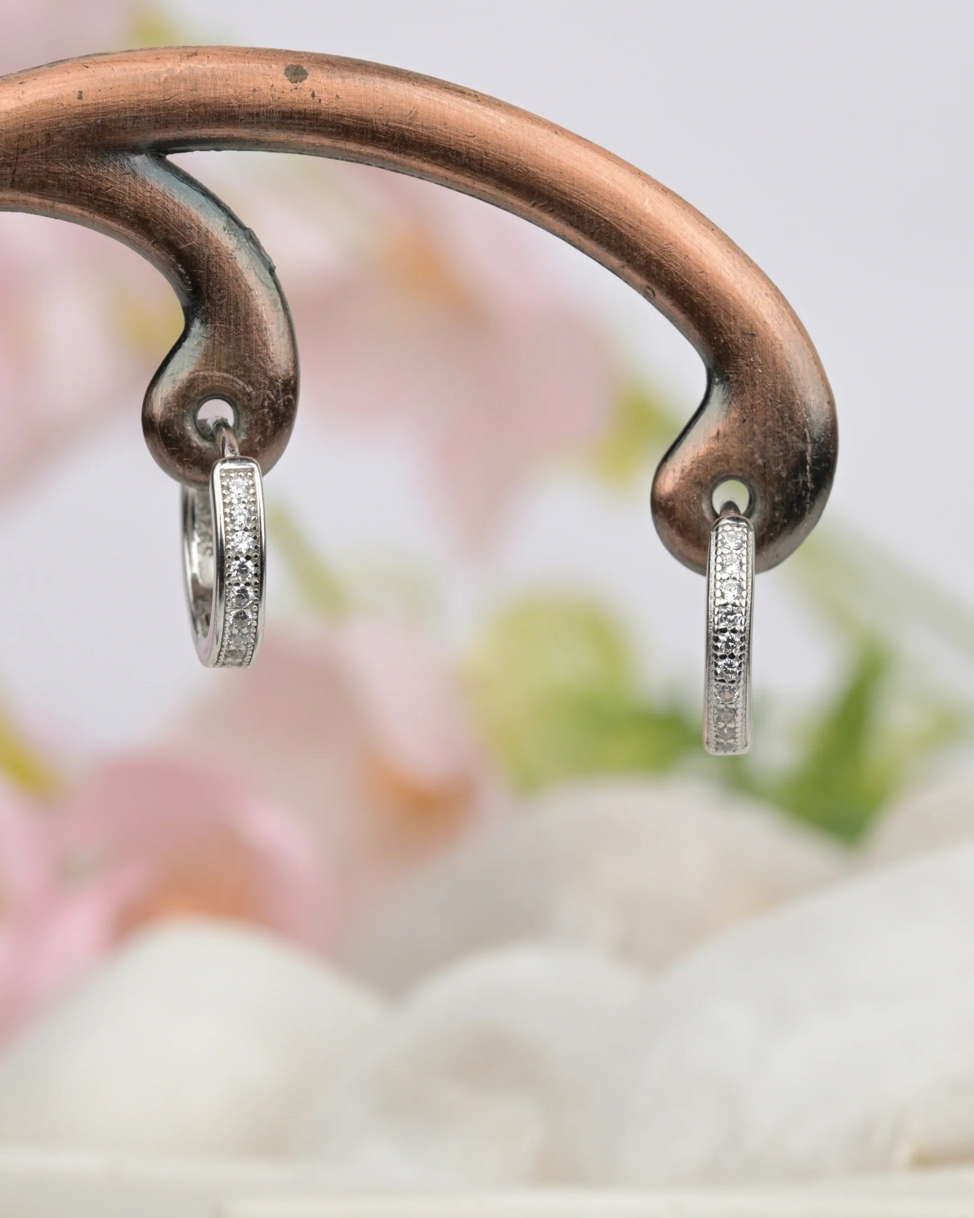 Diamond Dust Silver Earrings - earring