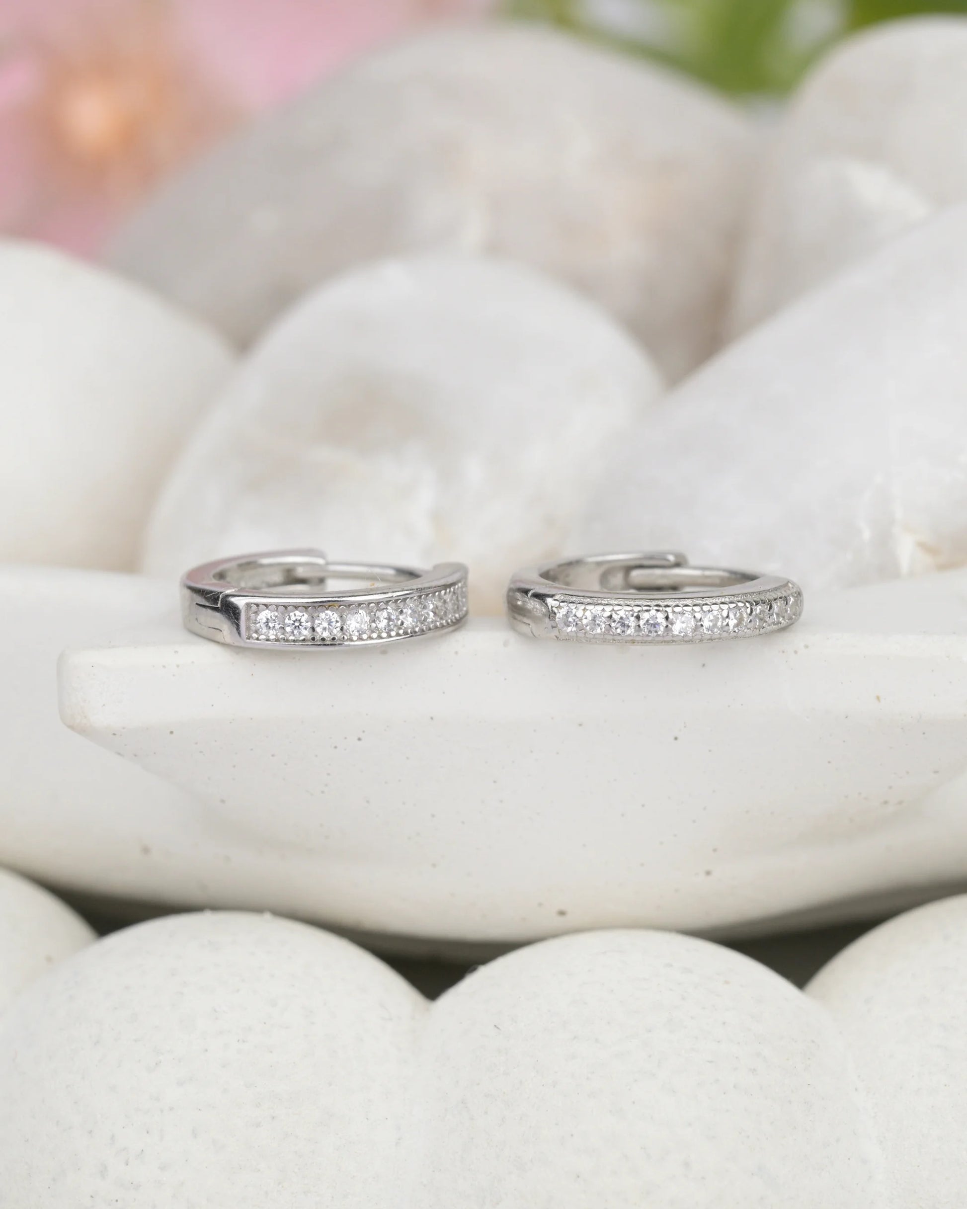 Diamond Dust Silver Earrings - earring