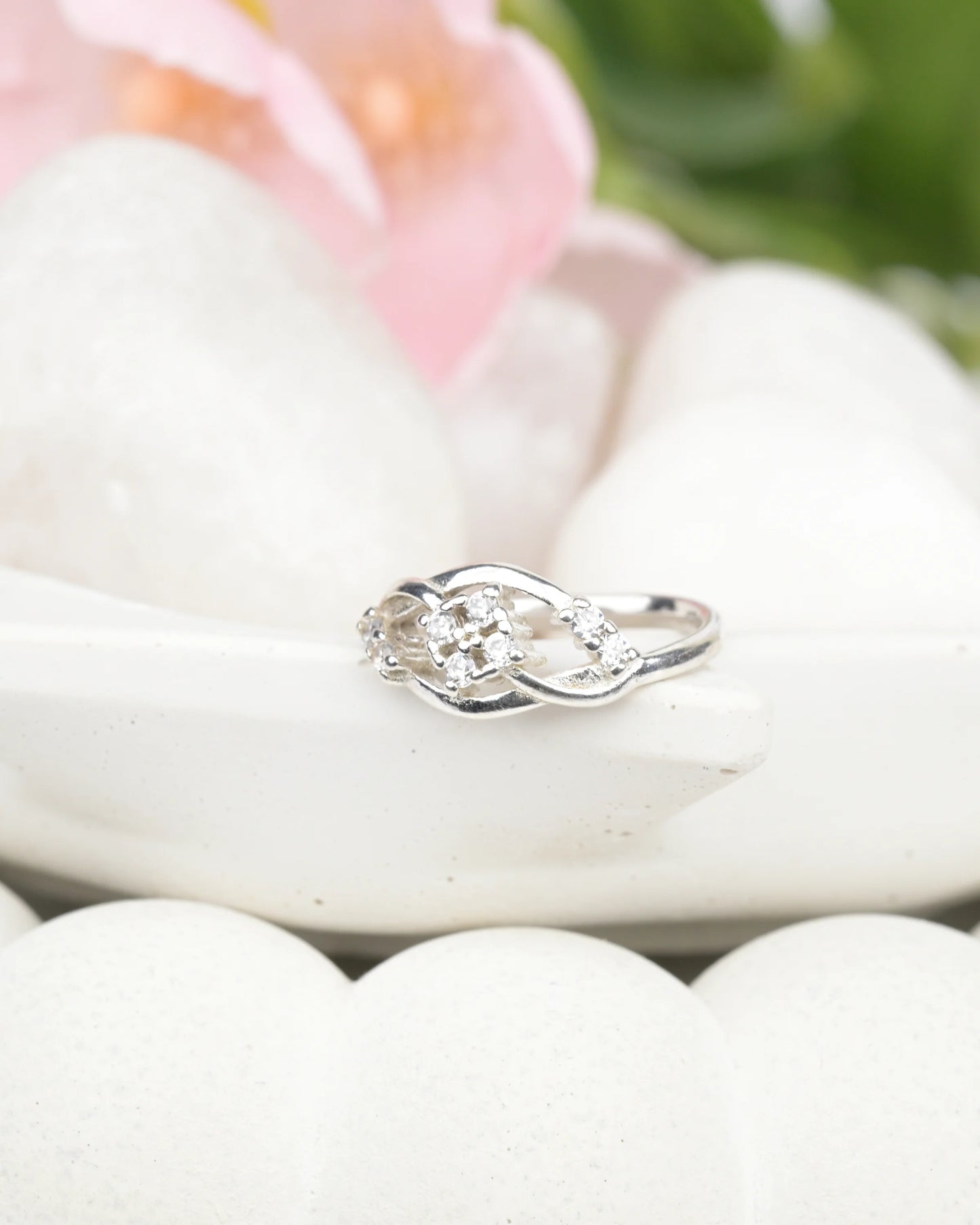 Eternal Knot Sparkle Ring - 16 - rings