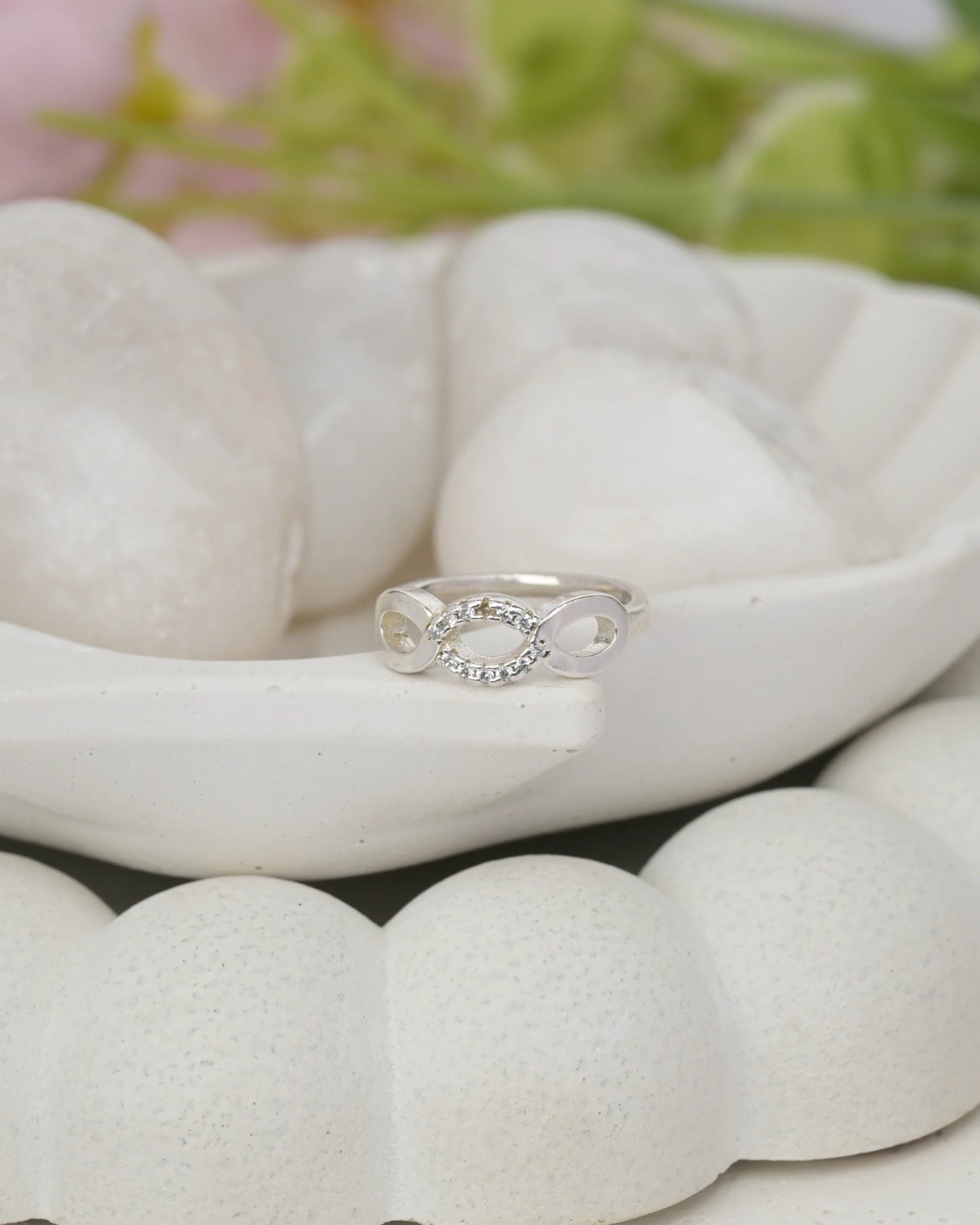 Eternal Loop Crystal Ring - 7 - rings