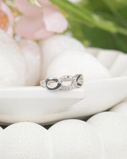 Eternal Loop Crystal Ring - 7 - rings
