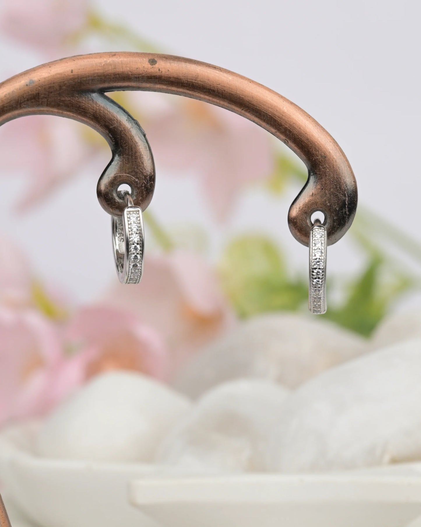 Everyday Sparkle Hoop Earrings - earring