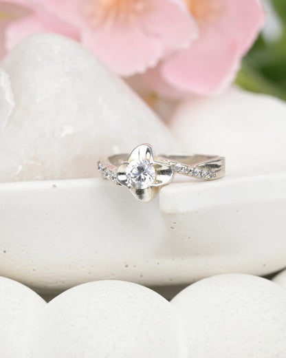 Flora Glow Crystal Ring - 13 - rings