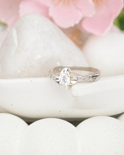 Flora Glow Crystal Ring - 13 - rings