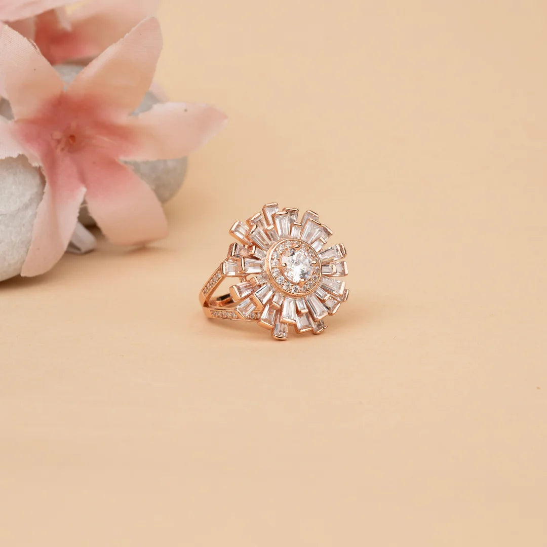 Glam floral Ring - 11 - rings