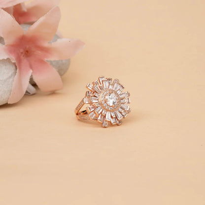 Glam floral Ring - 11 - rings