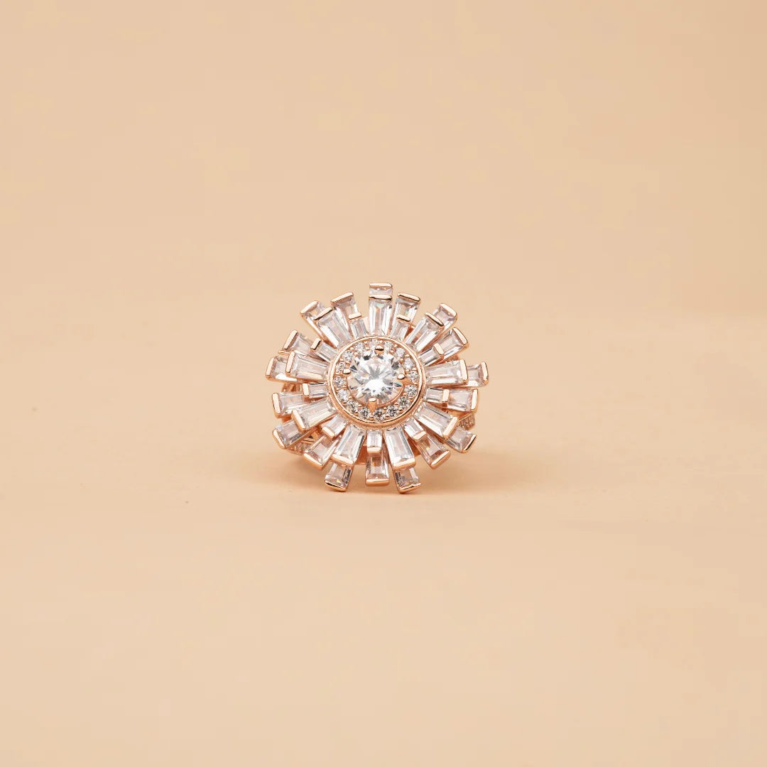 Glam floral Ring - 11 - rings