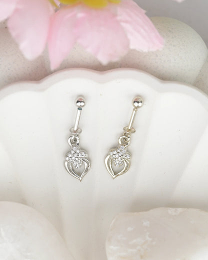 Heart Crystal Bugdi Earring - earring