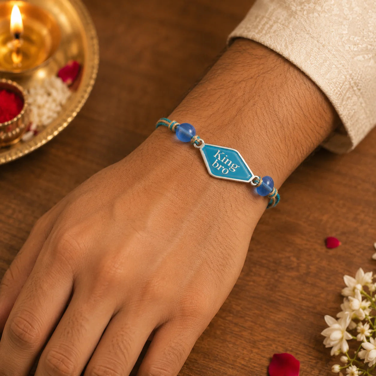 King Bro 925 Sterling Silver Rakhi - Rakhi