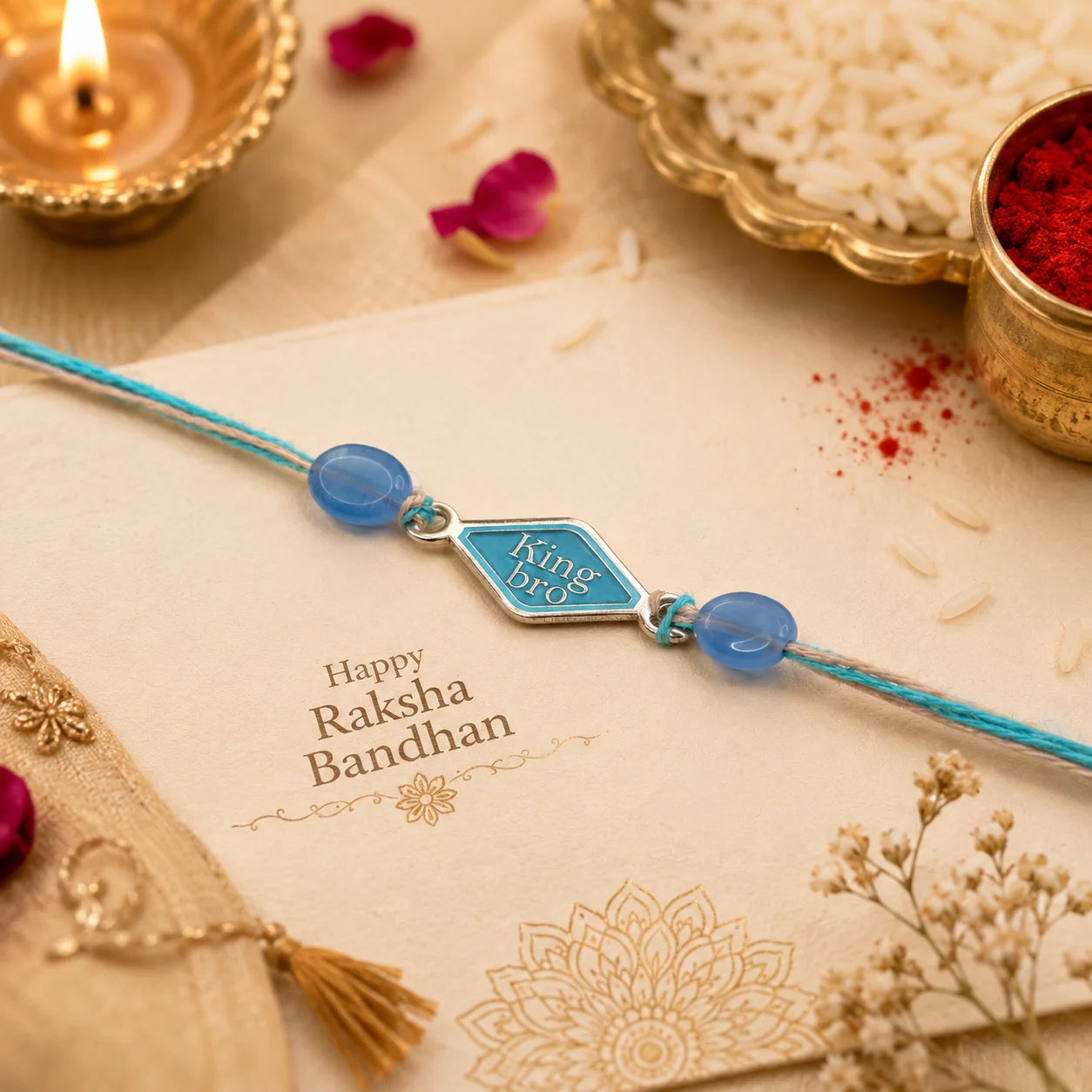 King Bro 925 Sterling Silver Rakhi - Rakhi