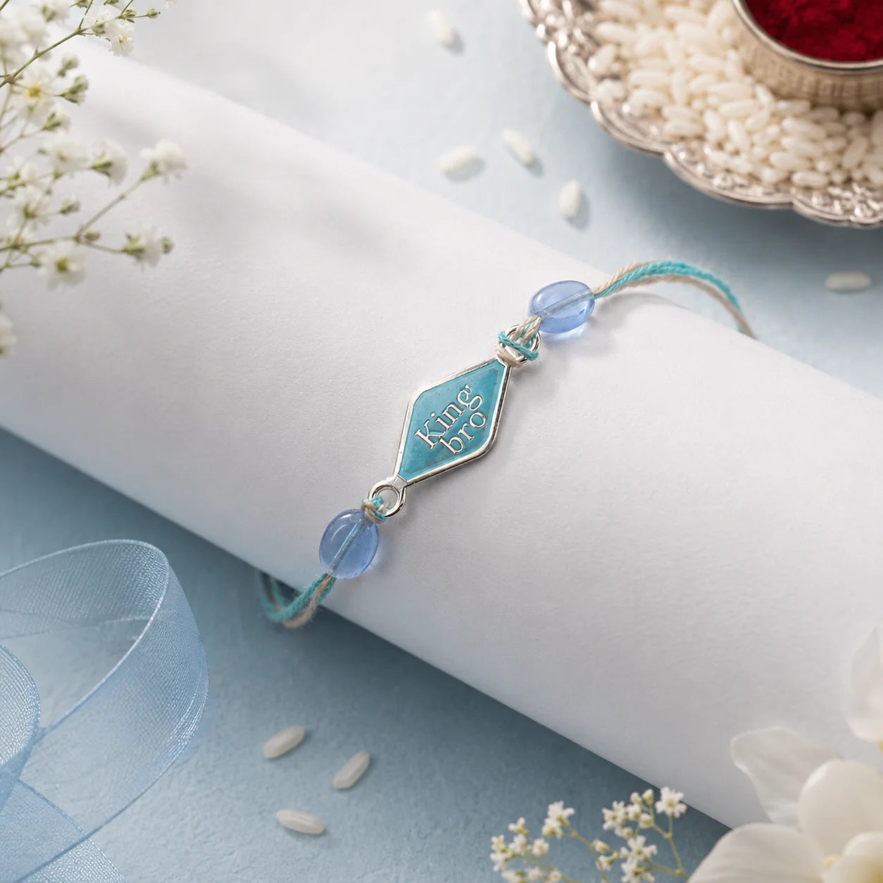 King Bro 925 Sterling Silver Rakhi - Rakhi