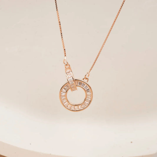Orbit Baguette Pendant - Chain Pendant