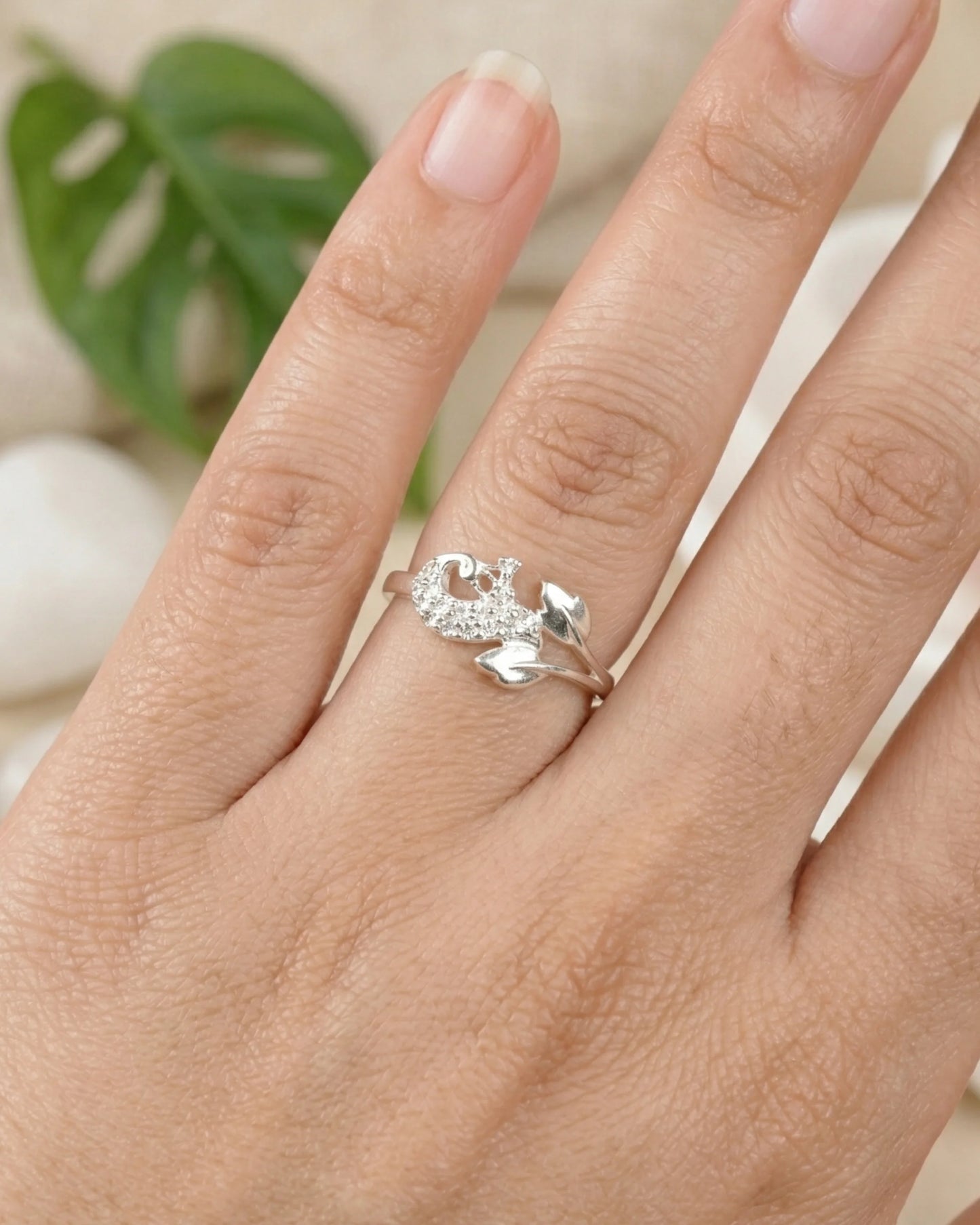 Peacock Sparkle Ring - rings