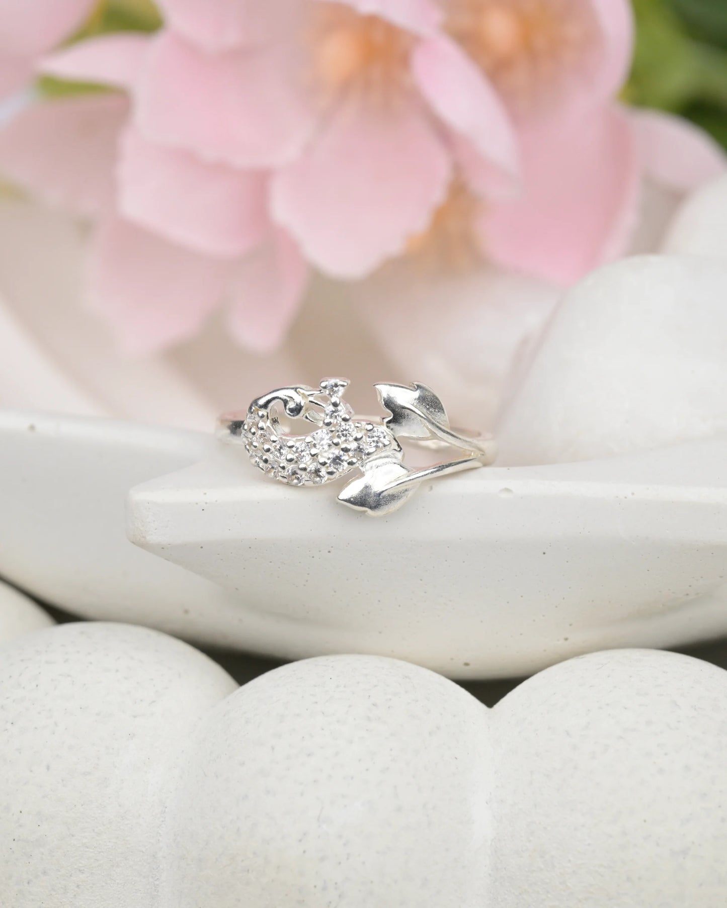 Peacock Sparkle Ring - rings