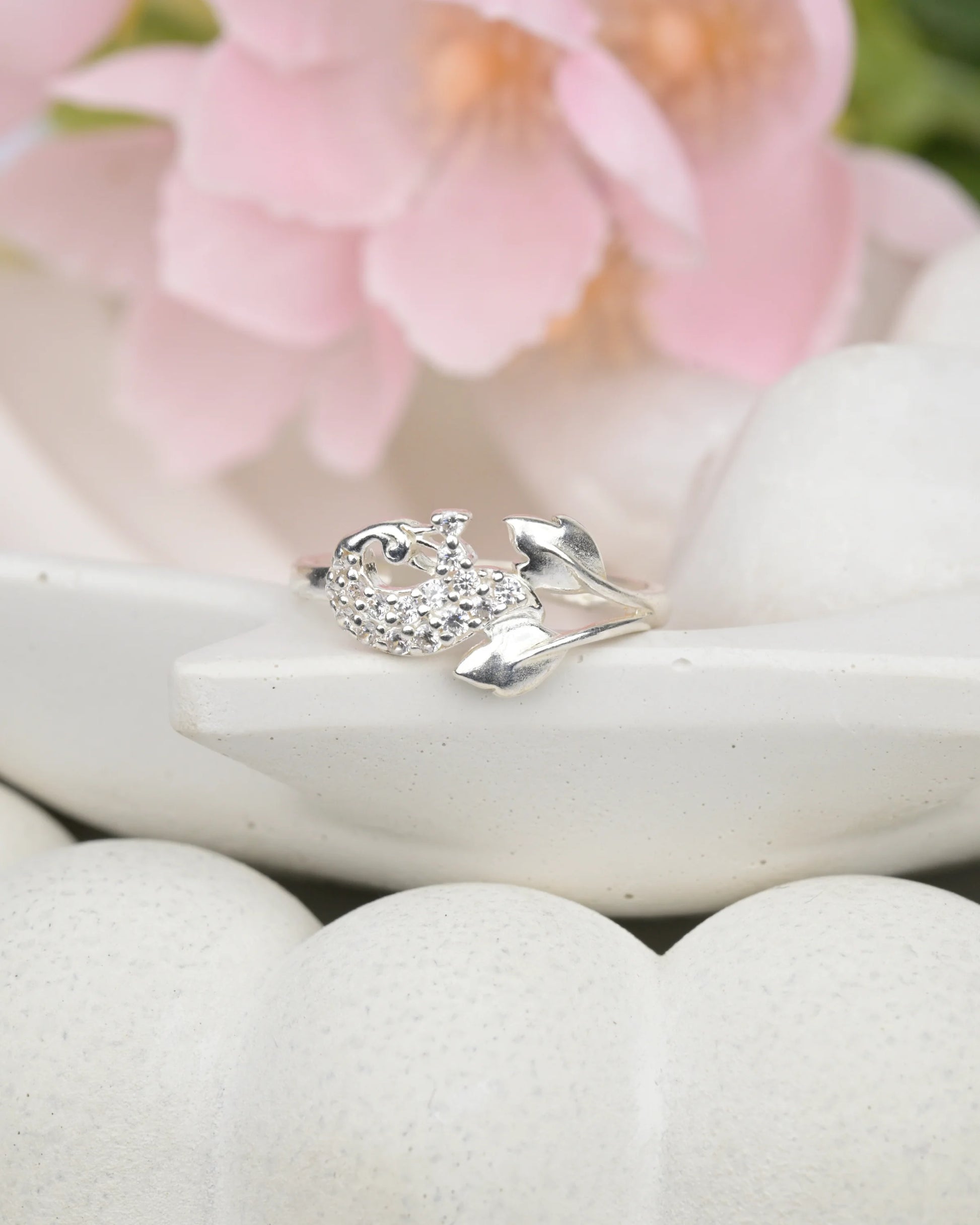 Peacock Sparkle Ring - rings