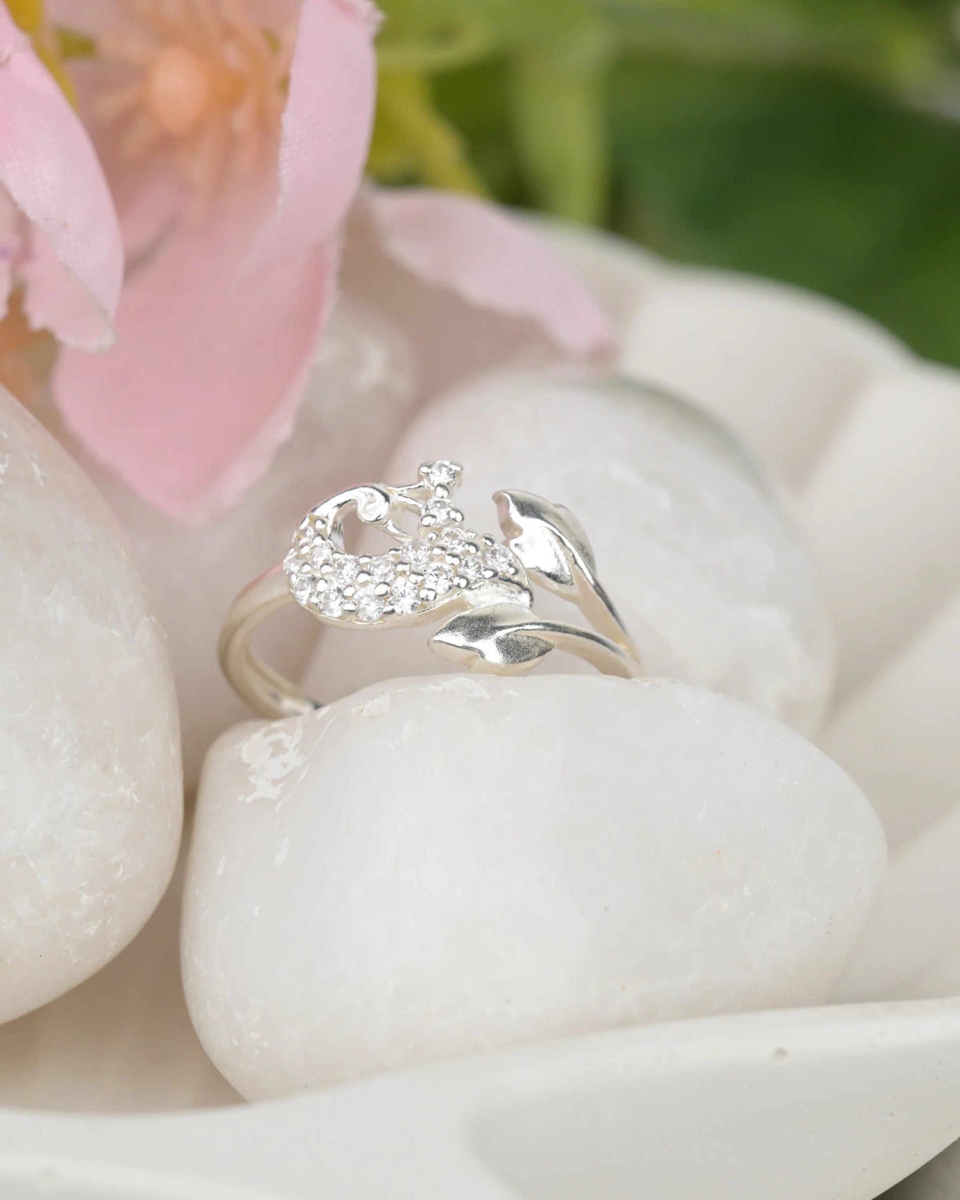 Peacock Sparkle Ring - rings