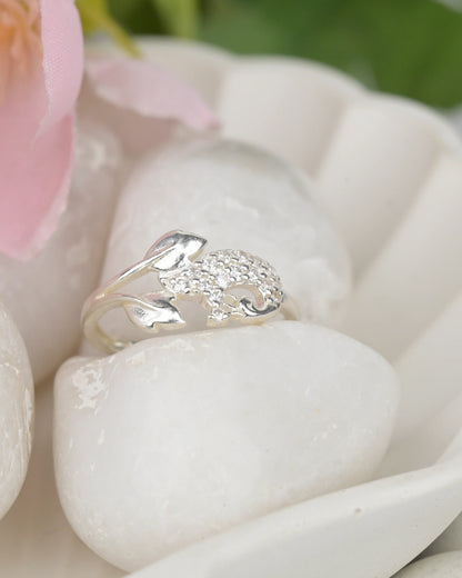 Peacock Sparkle Ring - rings