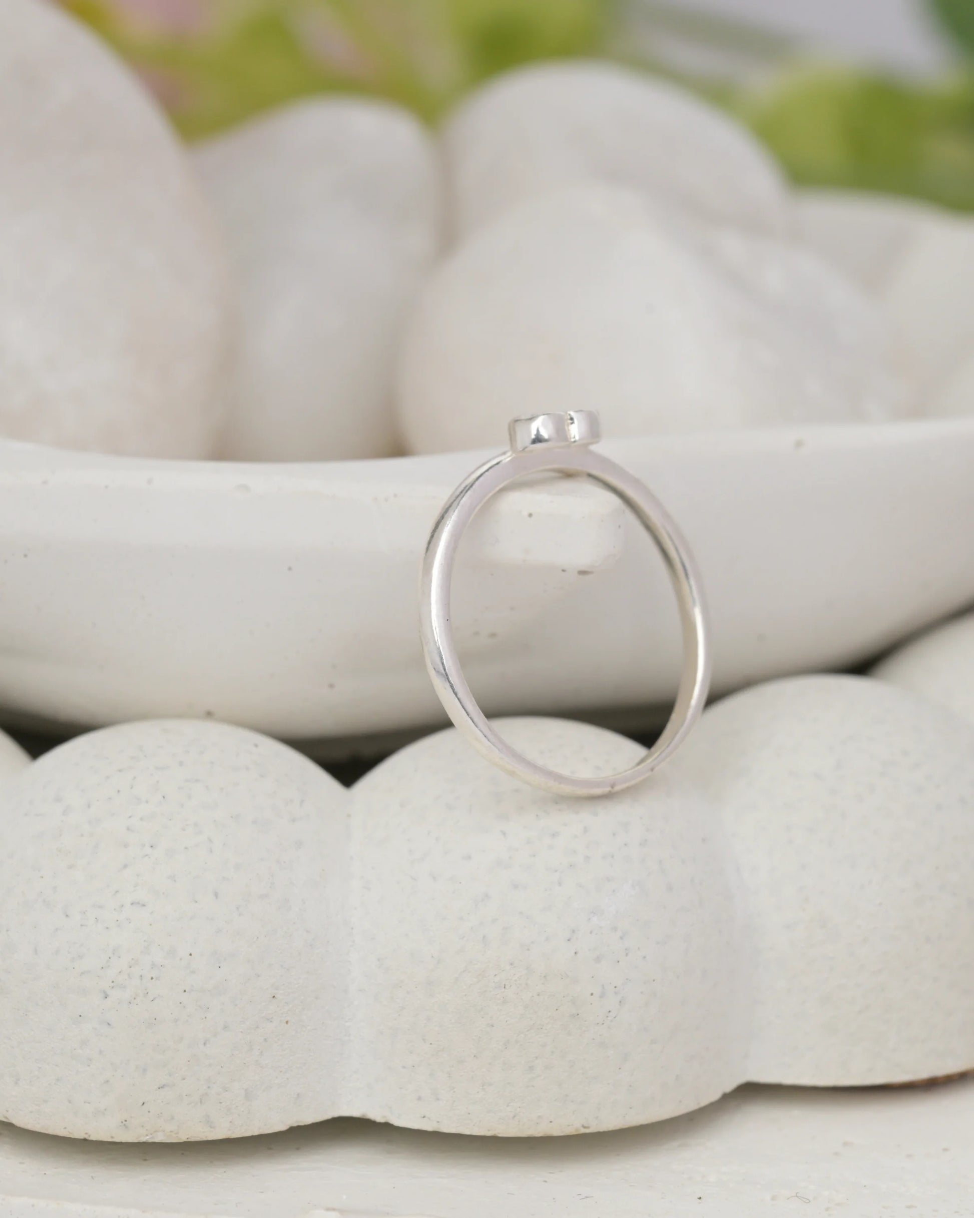 Petite Heart Sparkle Ring - 14 - rings