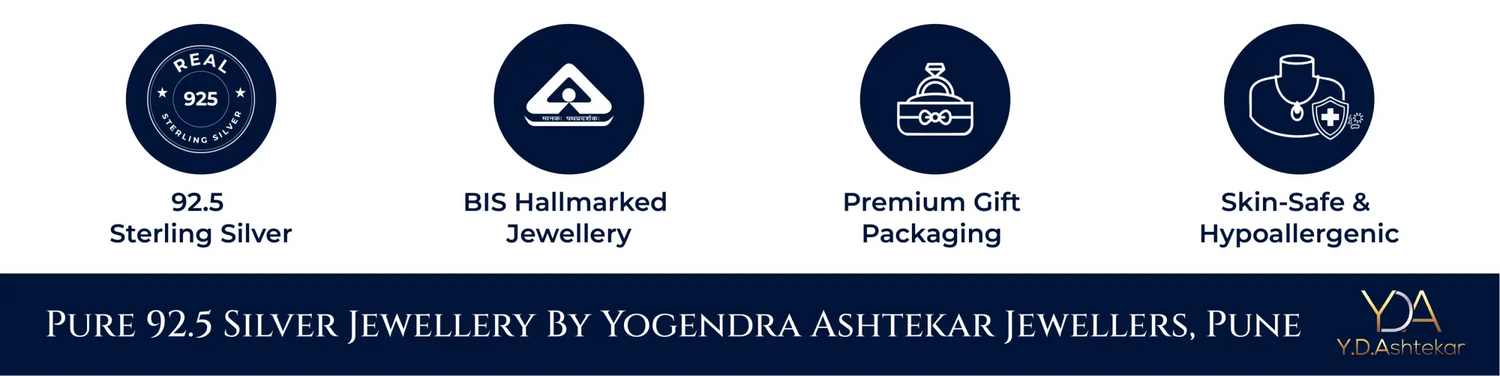 Pure 92.5 silver jewellery by yogendra ashtekar jewellers, pune