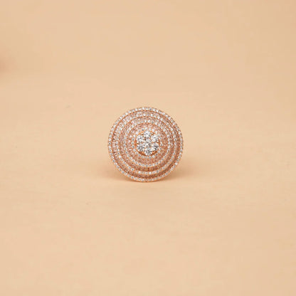 Rose orbit Ring - ADJUSTABLE - rings
