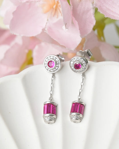 Rosette Drop Elegant Earrings - earring