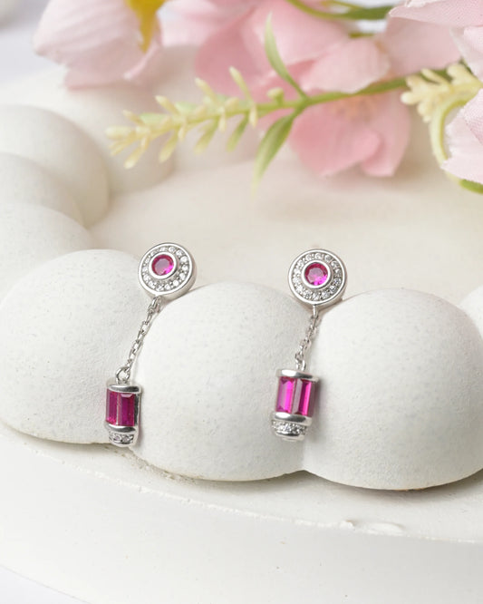 Rosette Drop Elegant Earrings - earring