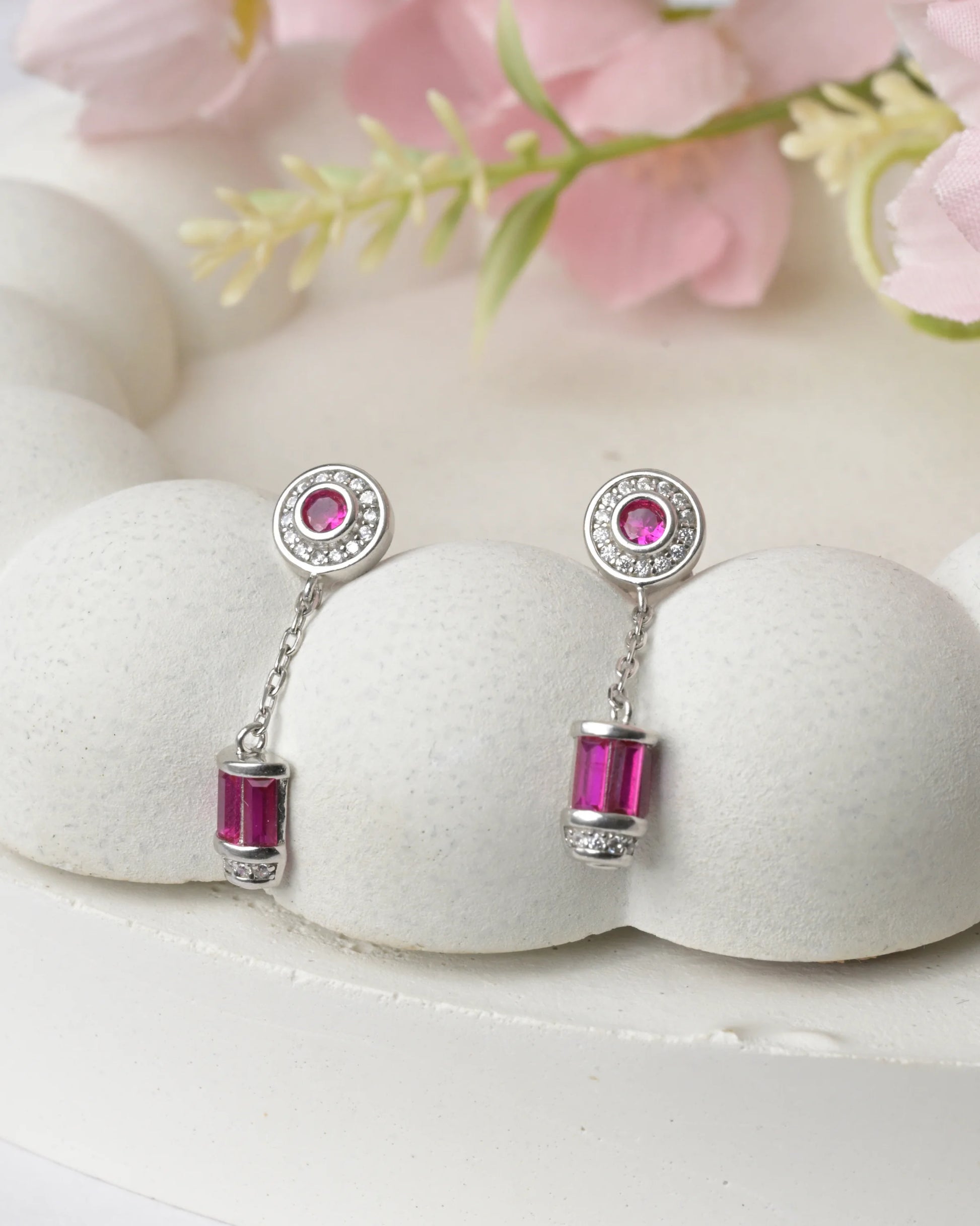 Rosette Drop Elegant Earrings - earring
