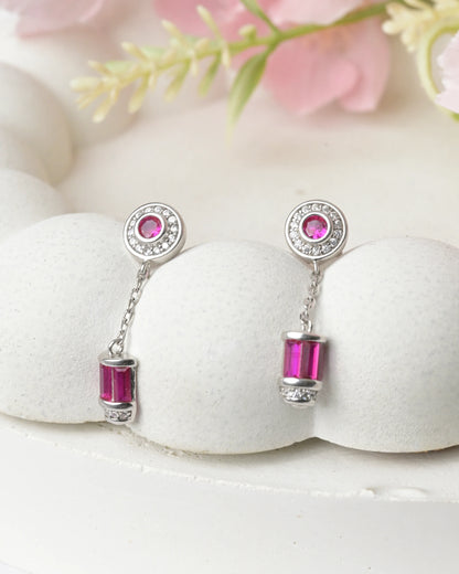 Rosette Drop Elegant Earrings - earring
