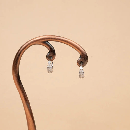 Silver Aurora Drop Earrings - earring