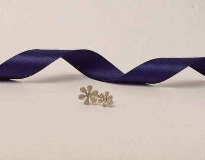 Silver Floral Ring - 17 - rings