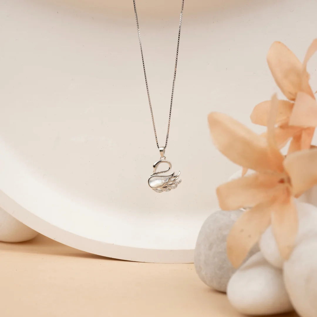 Silvinity Swan Pendant - Chain Pendant