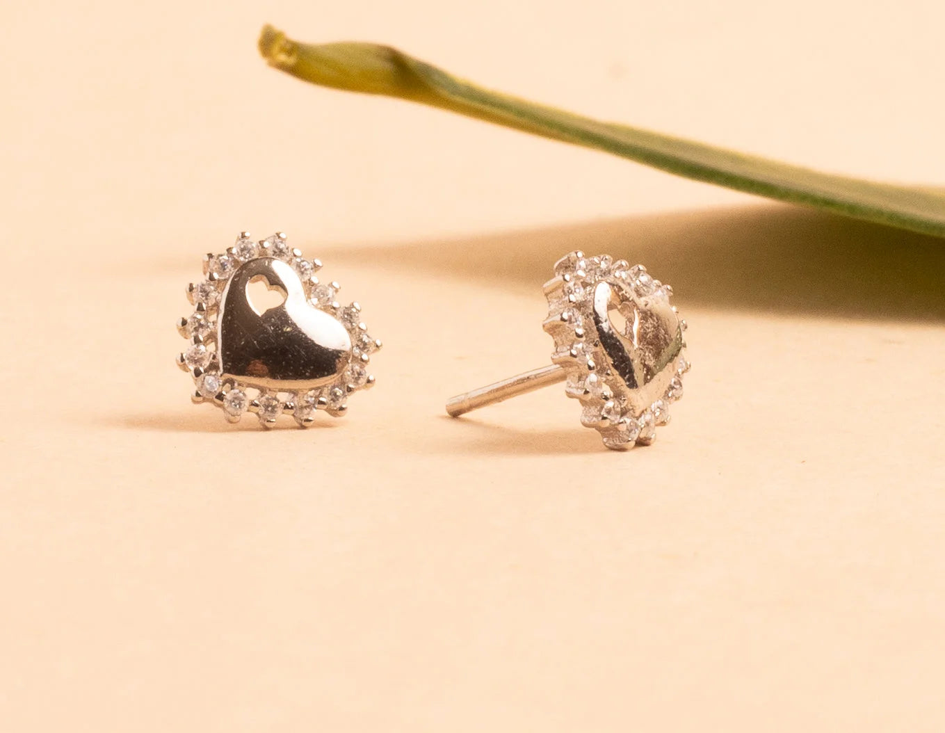 Stone Heart Earring - earring