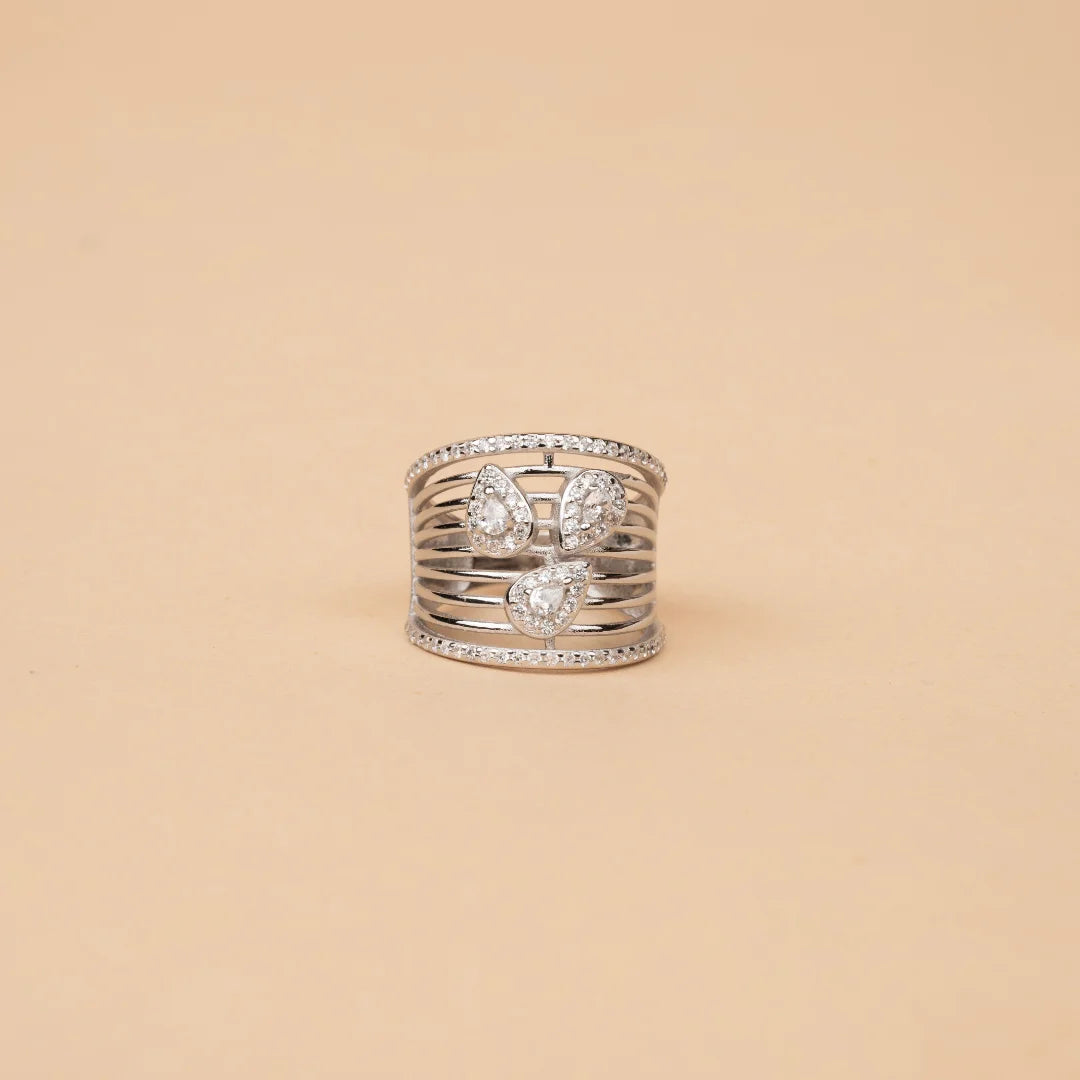 Studded Mist Ring - 6 - rings