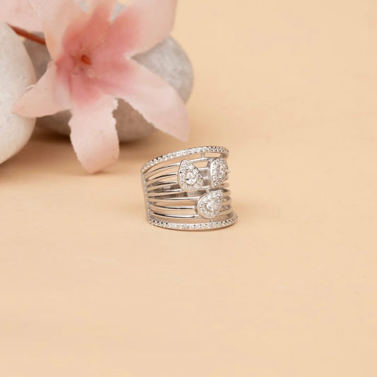Studded Mist Ring - 6 - rings
