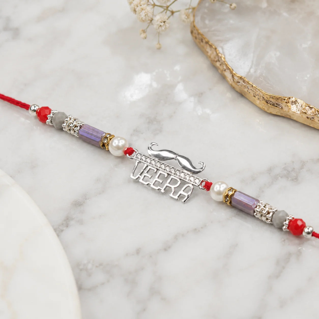 Veera 925 Sterling Silver Rakhi - Rakhi