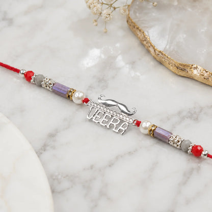 Veera 925 Sterling Silver Rakhi - Rakhi